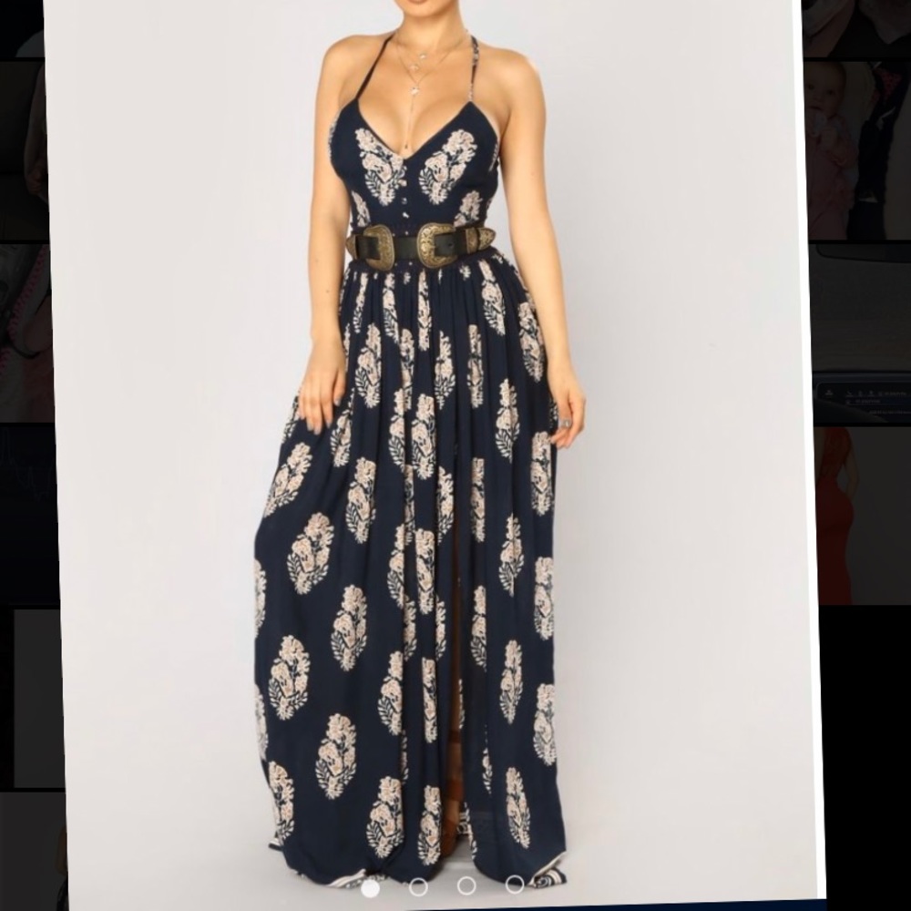 Navy blue dress
